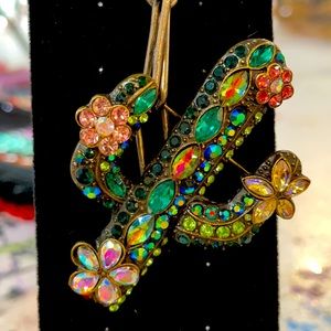 Cactus Brooch Necklace!! From the Art Studio of Brandi C.